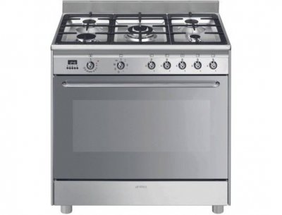 SMEG Cuisini&egrave;re mixte 90 cm  CG90X2