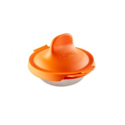 LEKUE Cuit &oelig;uf pochoir silicone et inox orange