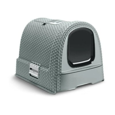CURVER  Maison de toilette - Bleu gris - Pour chat
