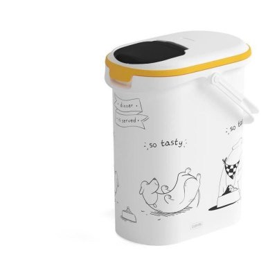 CURVER  - R&eacute;cipient alimentaire Dinner is Served pour chiens 10 l Blanc