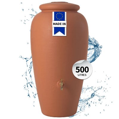GARANTIA Cuve &agrave; eau Amphore - Terracotta - 500L 