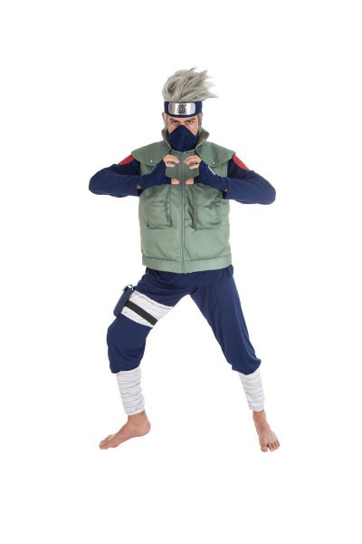 CHAKS D&acute;Guisement Kakashi Hatake Naruto Homme - Taille: Medium