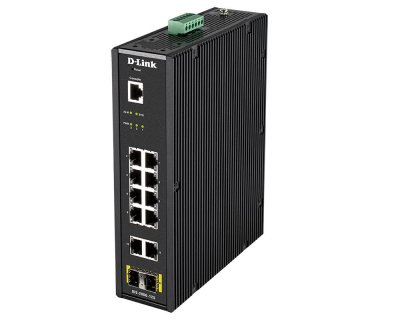 D LINK D-link 12-port l2 industrial switch smart managed gigabit poe gr noir