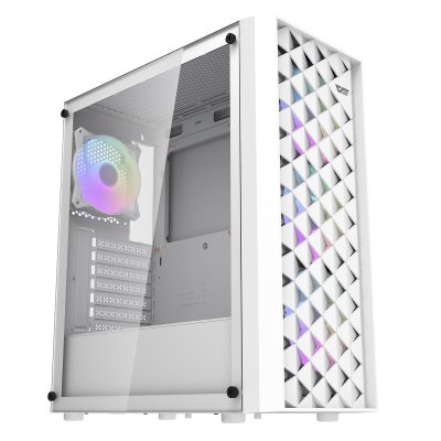 DARKFLASH  Dk351 Computer Case + 4 Fans (white)