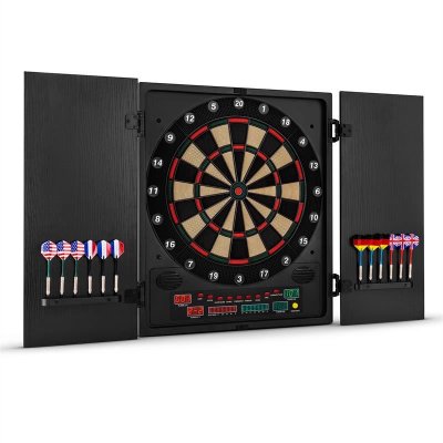 KLARFIT Dartchamp Cible Jeu de fl&eacute;chettes &eacute;lectronique design Embouts souples