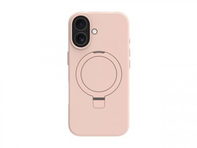 DBRAMANTE1928  Coque MagSafe pour iPhone 17 Roskilde Kickstand avec Anneau Support Rose
