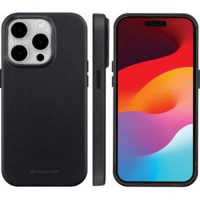 DBRAMANTE1928  Coque Roskilde Cuir MagSafe Iphone 15 ProMax Black