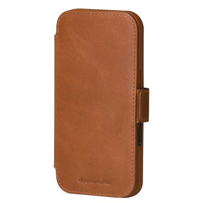 DBRAMANTE1928  &Eacute;tui Folio pour iPhone 17 Pro en Slim Cuir Copenhagen avec Porte-Cartes Marron