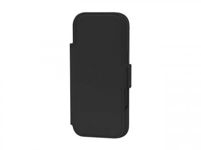 DBRAMANTE1928  &Eacute;tui Portefeuille avec Fonction Stand pour iPhone Air mati&egrave;re ICON Noir