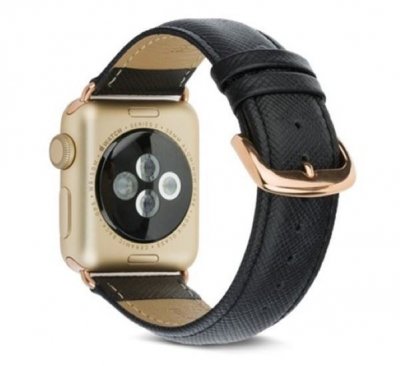 BIGBEN Dbramante1928 Madrid Bracelet pour Apple Watch 38/40 mm Noir nuit