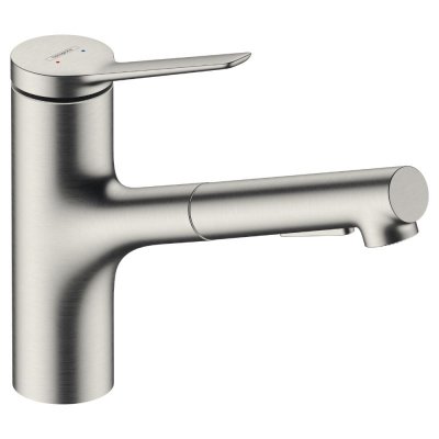 HANSGROHE De cuisine avec douchette zesis m33 150 sbox 2 jets aspect acier inox