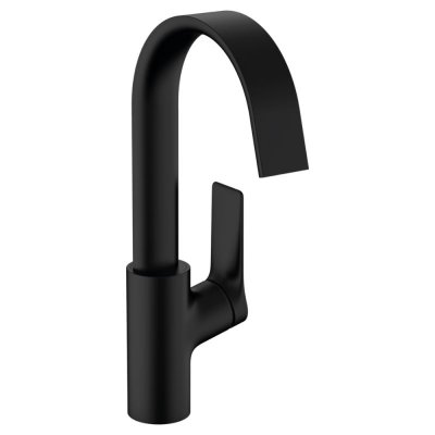 HANSGROHE De lavabo 210 avec bec pivotant &agrave; 120 sans tirette ni vidage noir mat