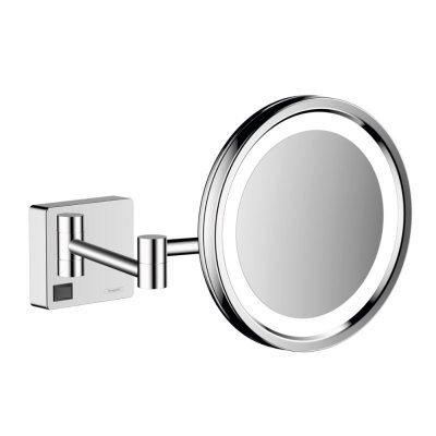HANSGROHE De rasage avec &eacute;clairage led addstoris, chrom&eacute;