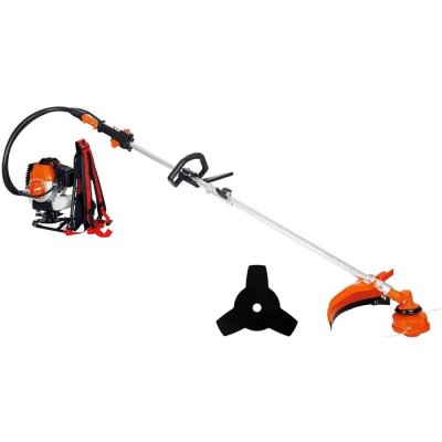 GT GARDEN D&eacute;broussailleuse &agrave; dos thermique, 52 cm3, 3 CV