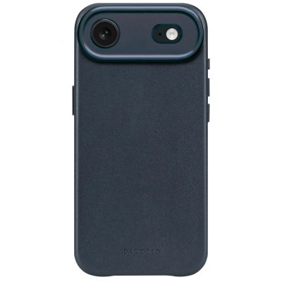 DECODED  Coque pour iPhone 17 Air MagSafe en Cuir Antichocs Bleu marine