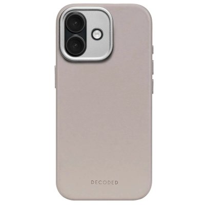 DECODED  Coque pour iPhone 17 MagSafe en Cuir Antichocs Beige