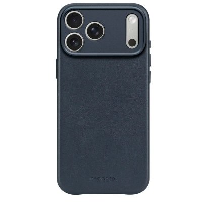 DECODED  Coque pour iPhone 17 Pro Max MagSafe en Cuir Antichocs Bleu