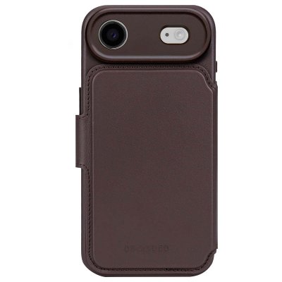 DECODED  Portefeuille d&eacute;tachable 2 en 1 en cuir MagSafe Apple iPhone Air - Chocolate Brown