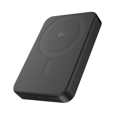 DECODED  Powerbank Magn&eacute;tique 10000mAh Compatible MagSafe et Qi2 15W Aluminium Noir