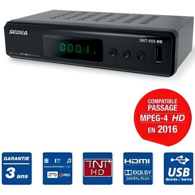 SEDEA D&eacute;codeur TNT  SNT850HD USB