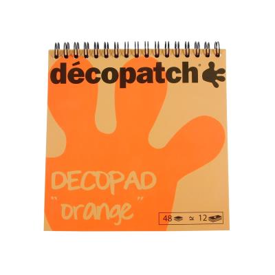 GENERIQUE D&eacute;copatch - Bloc color Decopad 48 feuilles 15x15cm - orange