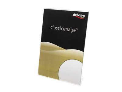 DEFLECTO  Porte affiche transparent pour documents A4 portrait inclin&eacute;
