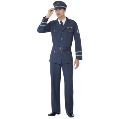 GENERIQUE D&eacute;guisement Capitaine Air Force Homme L Bleu 38830/l Smiffys L - 38830/L Smiffys