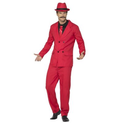PL RH SMITH & SONS WIGMAKERS LTD TRADING AS SMIFFY S, D&eacute;guisement de Gangster Rouge pour homme