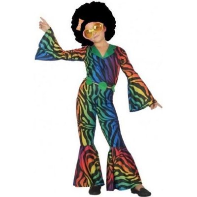 GENERIQUE D&eacute;guisement Disco L&eacute;opard Multicolore Fille 7-9ans (130-145 Cm)