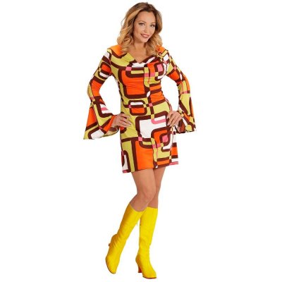  D&eacute;guisement Groovy G&eacute;om&eacute;trique Ann&eacute;es 70 Femme - Taille: L