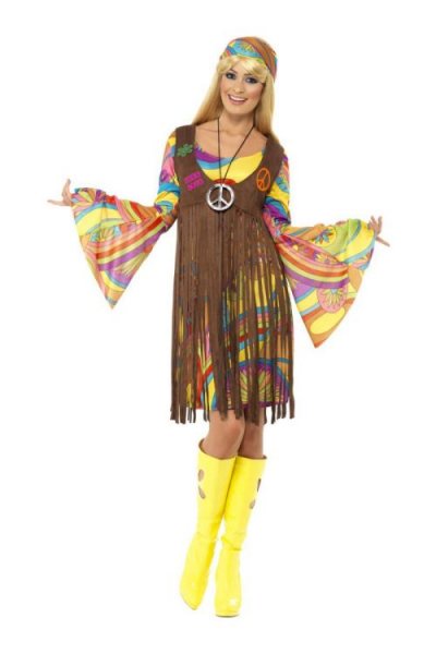 SMIFFYS D&eacute;guisement hippie fleurs ann&eacute;e 70 femme