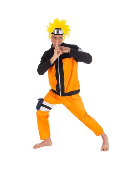 CHAKS D&eacute;guisement Naruto&trade; Adulte Licence Officielle - Orange - S