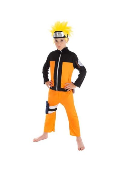 CHAKS D&eacute;guisement Naruto&trade; Enfant Licence Officielle - Orange - 128 cm