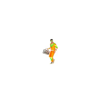  D&eacute;guisement Surv&ecirc;tement Ann&eacute;es 80 Homme - S - Orange - 10171