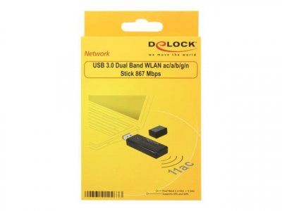 DELOCK  12463 Carte r&eacute;seau WLAN 867 Mbit/s