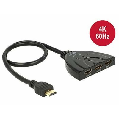 DELOCK  18600 commutateur vid&eacute;o HDMI, Switch HDMI