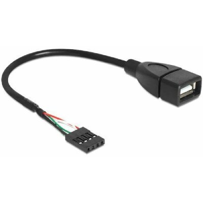 DELOCK  83291 c&acirc;ble USB 0,2 m USB A Noir, Adaptateur