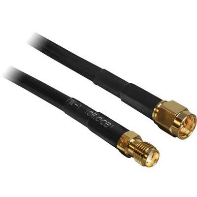 DELOCK &nbsp;88445 C&acirc;ble 5m SMA Prise m&acirc;le/Femelle Noir