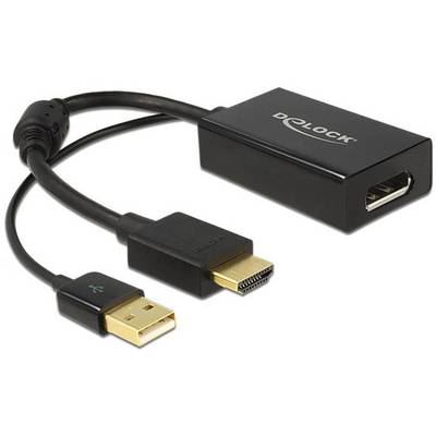 DELOCK  Cable HDMI-A Male to DisplayPort 1.2&nbsp;Cable Adapter Black