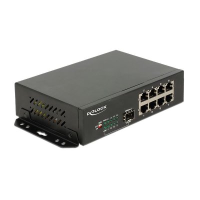 DELOCK  - Commutateur - 8 x 10/100/1000 + 1 x SFP - de bureau