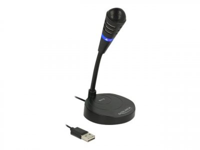 DELOCK  - Microphone - USB - noir 