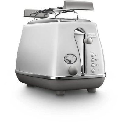 DELONGHI  Grille-pain 2 fentes Blanc - Icona Capitals - CTOC2103.W
