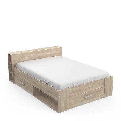 Demeyere lit adulte 160 x 200 cm - chene kronberg - oxygene OXY126227