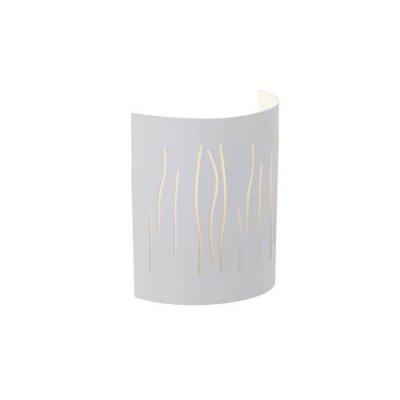 BRILLIANT Demi-applique avec d&eacute;coupes laser Kinley E27 40W blanc