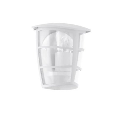 EGLO Demi-Applique ext&eacute;rieure Blanc 1X60W-Aloria -  LIGHTING - 93403