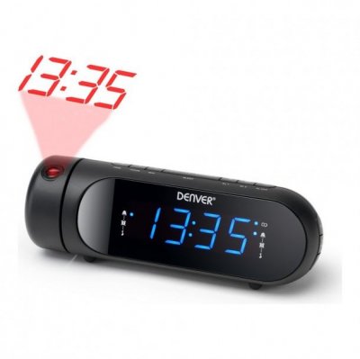DENVER  Cpr700 Clock Radio Argent&eacute;