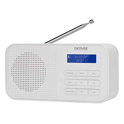 DENVER  DAB-42 - Radio portative DAB - 1 Watt - blanc