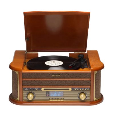 DENVER  Mrd-51 Braun Turntable Marron One Size / EU Plug