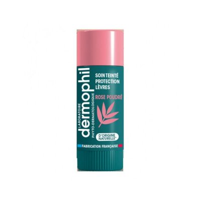 DERMOPHIL  Indien Soin Teint&eacute; Protection L&egrave;vres 4 g - Rose Poudr&eacute;