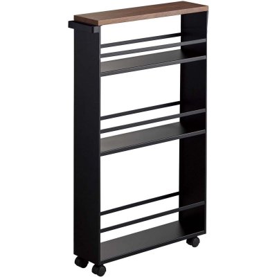 Desserte de rangement en acier - L47,5 cm Calicosy Noir - Noir